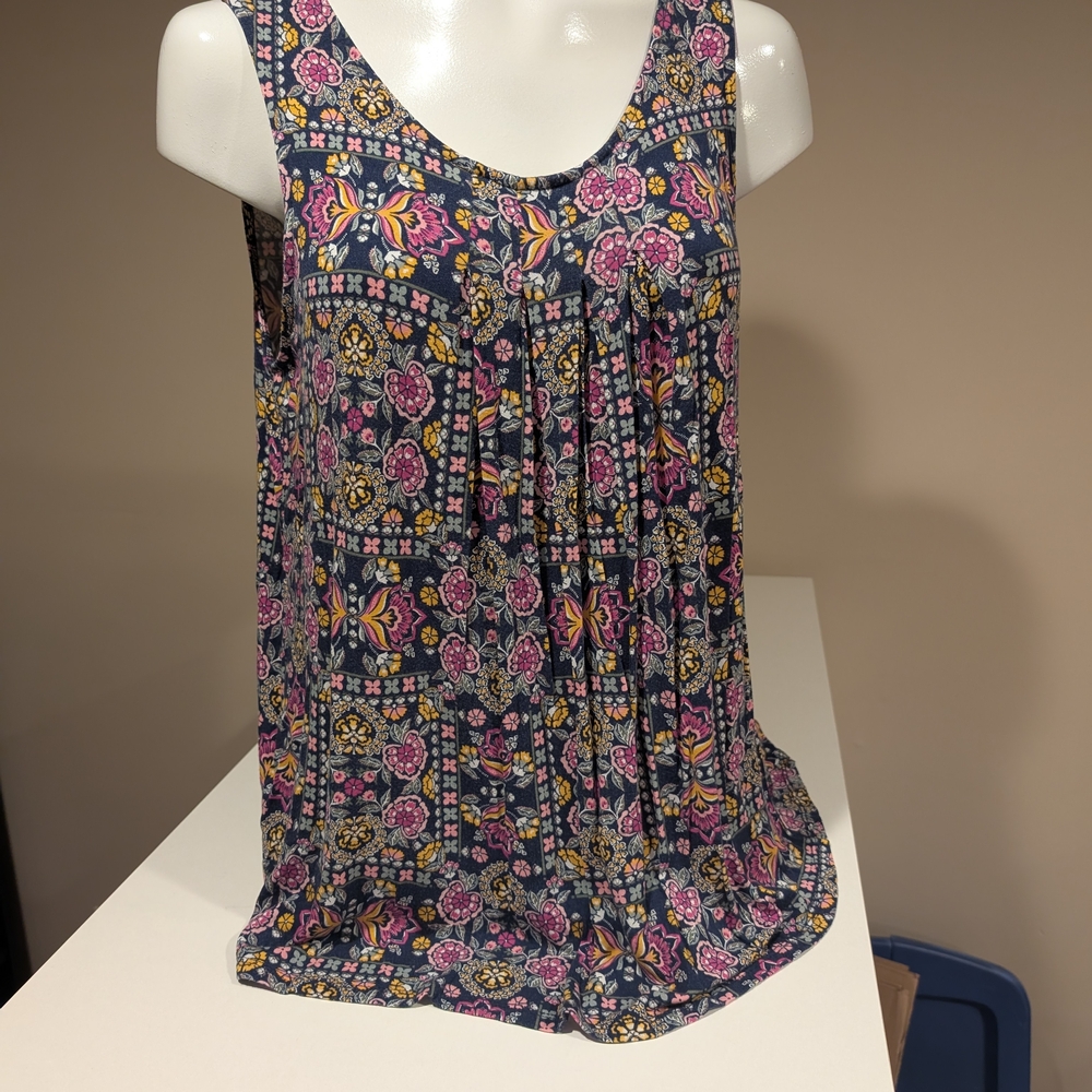 Floral Sleeveless Top - Multicolor